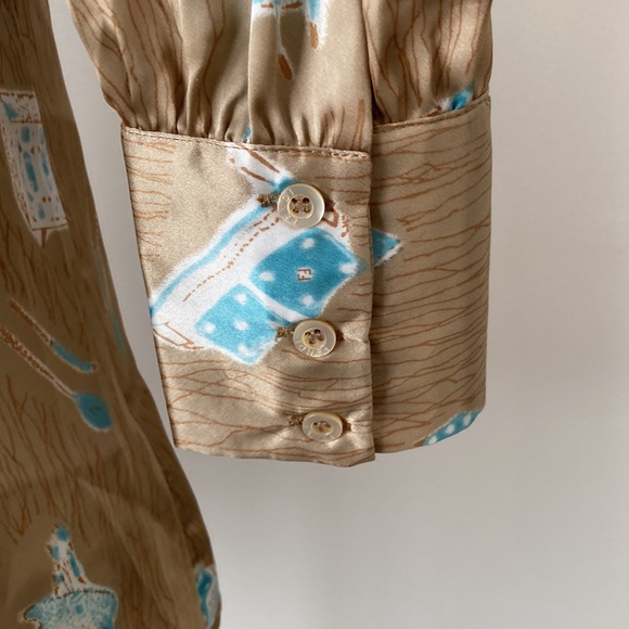 Vintage Fendi Jeans Roma Button Down Brown - Picture 6 of 10